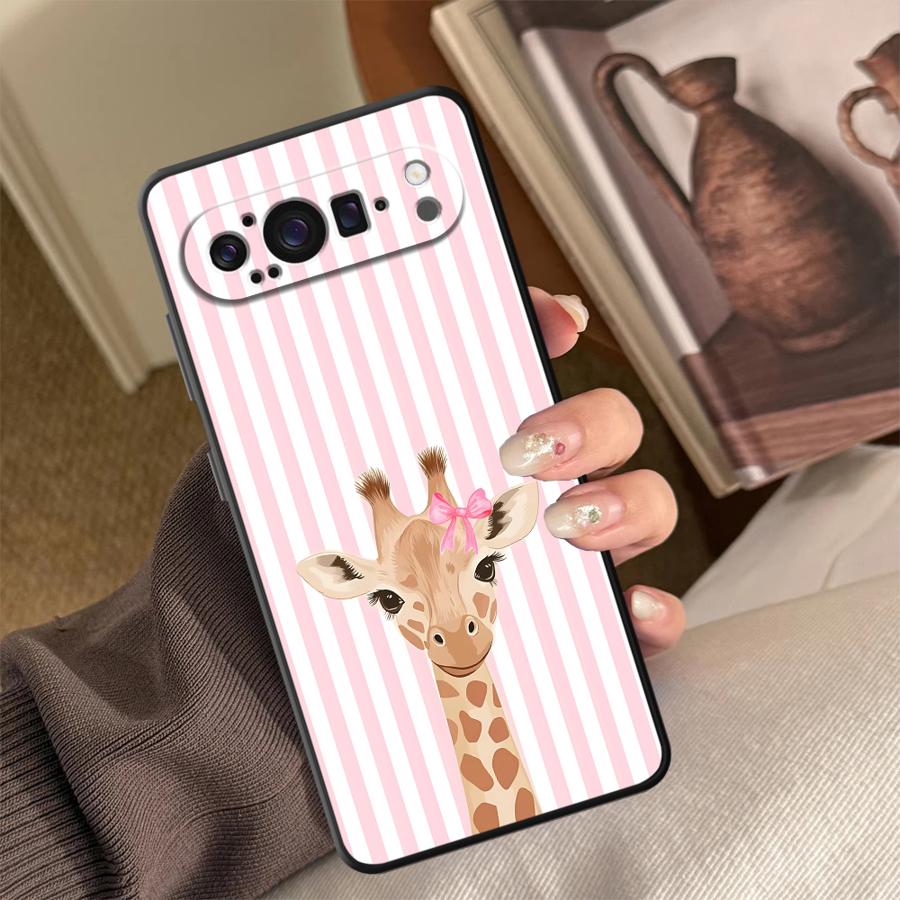 Cartoon Giraffe Funda Phone Co - đánh giá và giá Google Pixel 9 Pro