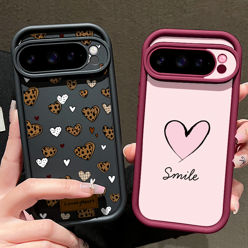 Love Heart Patterned TPU Phone - đánh giá và giá Google Pixel 9 Pro