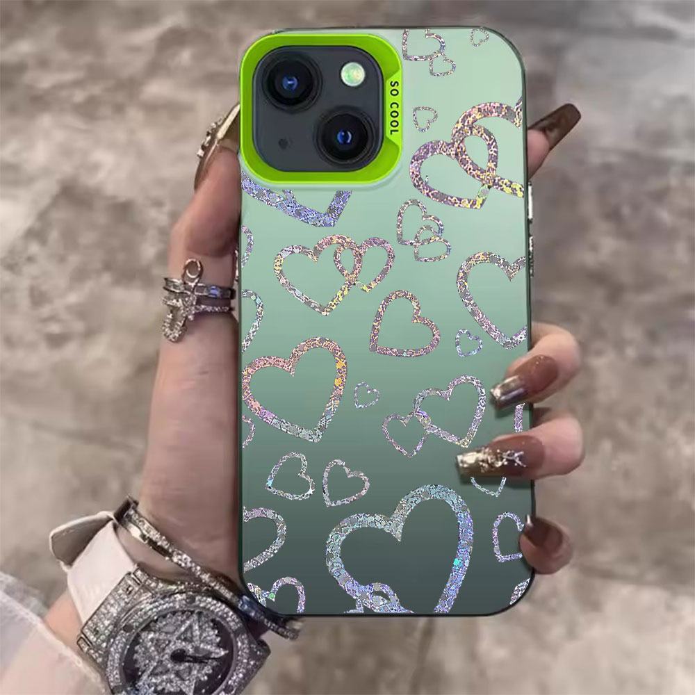 Colorful Heart Print Case For  - đánh giá và giá Apple Iphone 15