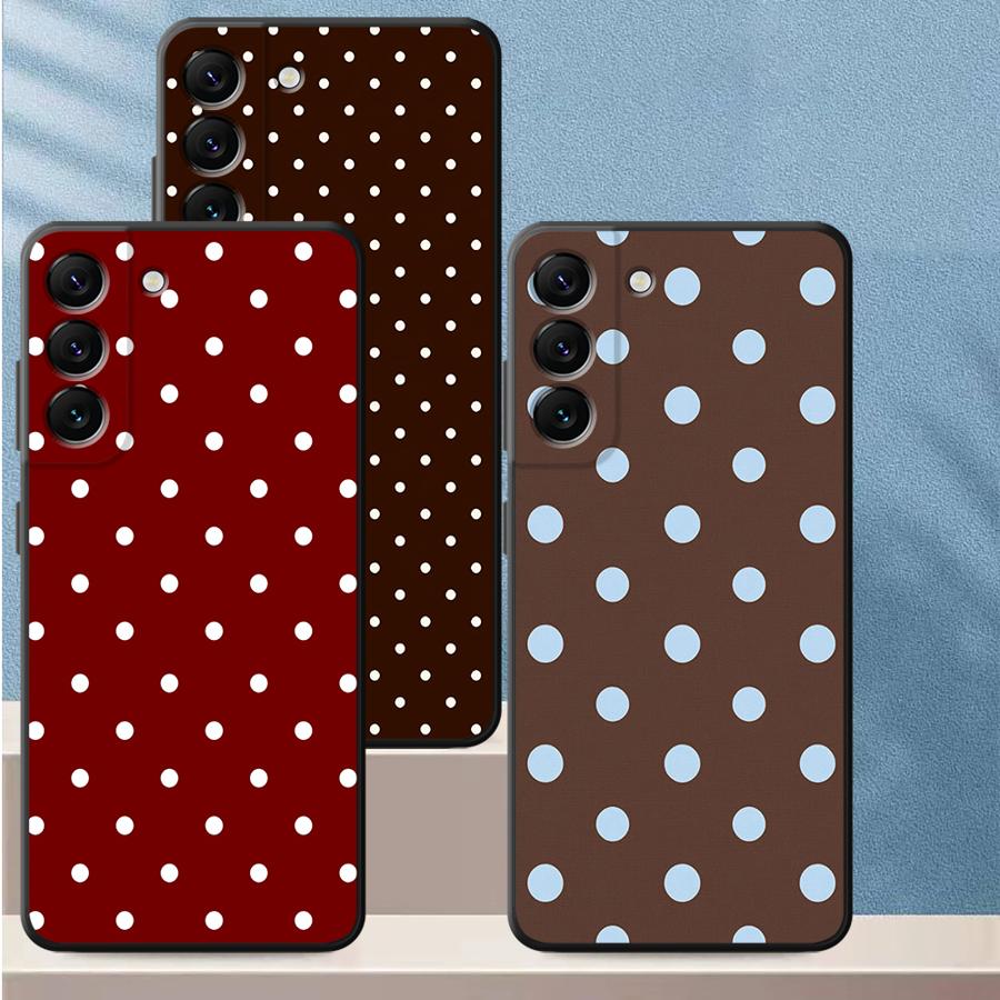 Retro Polka Dots Case for Sams - đánh giá và giá Samsung Galaxy A55
